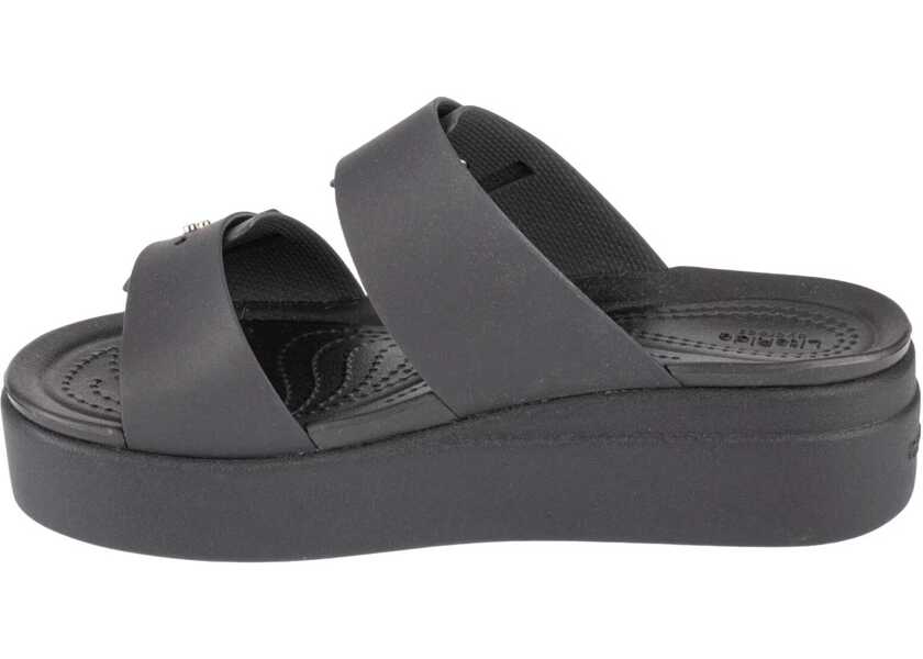 Slapi Crocs Brooklyn Low Wedge Sandal Black Femei (BM 14356644) 2