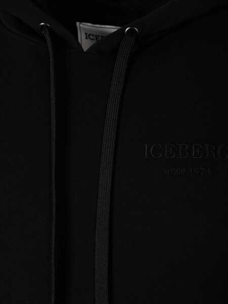 Bluze de trening Iceberg Hoodie E0206300 Czarny Femei (BM 14356938) 3