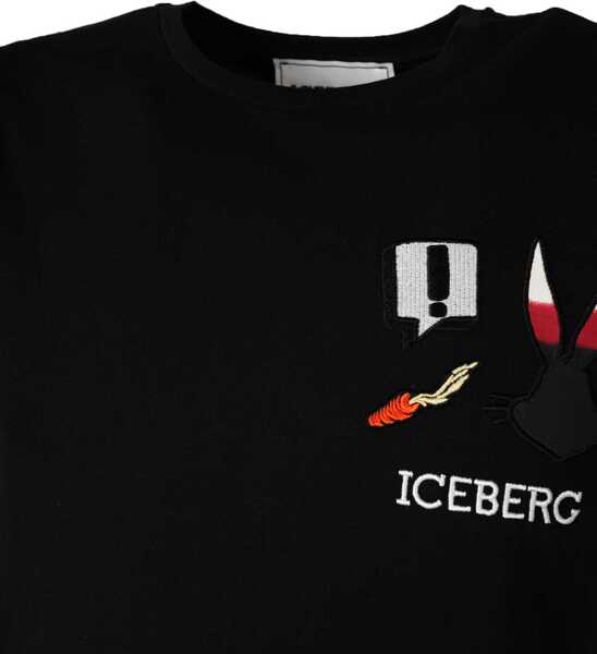 Tricouri Iceberg F0106301 Czarny Femei (BM 14356956) 3