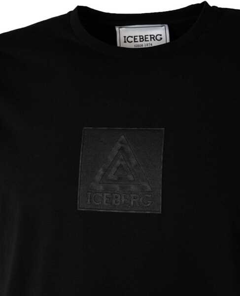 Tricouri Iceberg C-Neck F020639A Czarny Femei (BM 14356971) 3