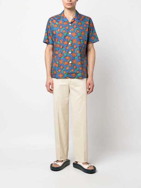 Pantaloni casual Department Five Cotton Twill E-Motion Baggy Fit Pants Beige Barbati (BM 14357781) 2