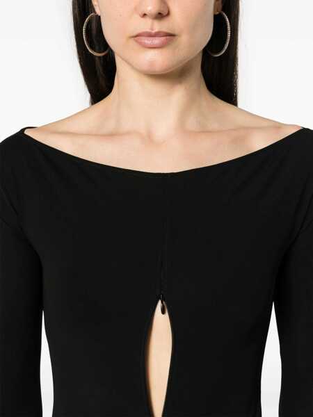 Body-uri COURRGES Courrges Bodysuit With Frontal Zip Clothing Black Femei (BM 14359659) 5