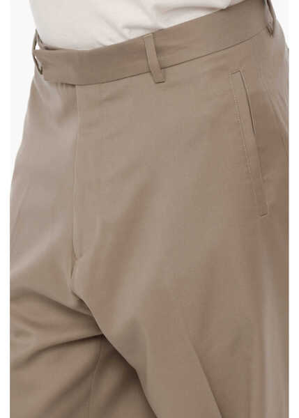 Pantaloni casual 1989 STUDIO Baggy Fit Virgin Wool Pants With Belt Loops Brown Barbati (BM 14368023) 3