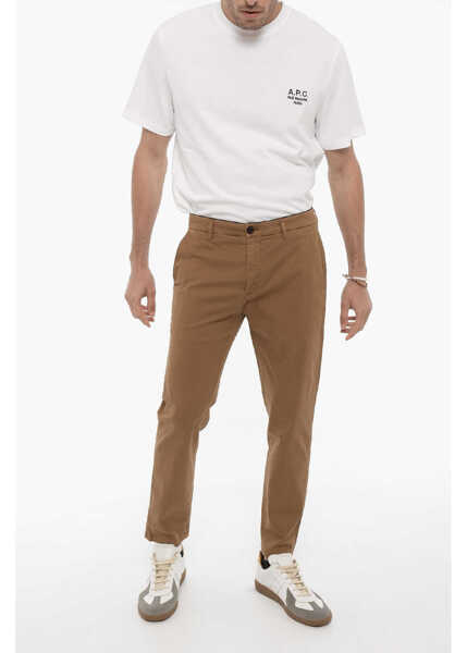 Pantaloni casual Department Five Wave Motif Casual Pants With Flap Pockets Brown Barbati (BM 14368056) 4