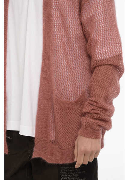 Cardigane RAMAEL Openwork Mohair And Silk Vivienne Cardigan Pink Barbati (BM 14368098) 3