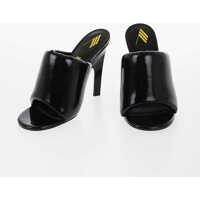 Saboti Patent Faux Leather Rem Mules Heel 11.5Cm Femei