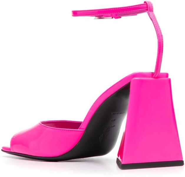 Sandale cu toc THE ATTICO Solid Color Leather Piper Ankle-Strap Sandals 8,5Cm Pink Femei (BM 14369106) 3