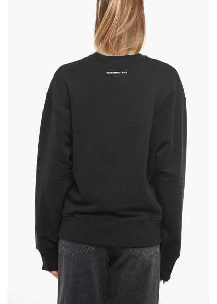 Bluze de trening Department Five Fleeced Cotton Oversized Westin Crew-Neck Sweatshirt Black Femei (BM 14369664) 2