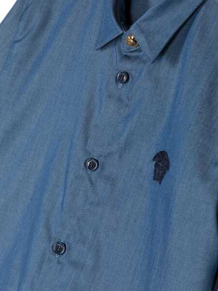 Camasi Versace Blue shirt with Medusa Blue Baieti (BM 14378169) 3