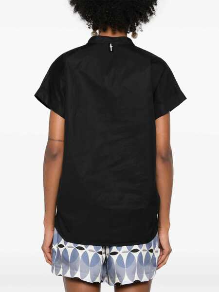 Camasi Lorena Antoniazzi Black sleeveless shirt Black   Femei (BM 14378628) 4