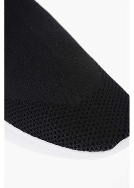 Sneakers DSQUARED2 Pull On Socks Fly High Top Sneakers With Embossed Logo Black Femei (BM 14378808) 4