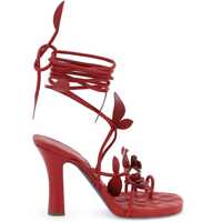 Sandale fara toc Ivy Flora Leather Sandals With Heel. Femei