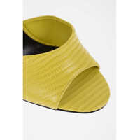 Saboti Dama - Saboti Paris Texas Open Toe Croco Effect Leather Olivia Mules Yellow Femei (BM 14379969) - B-mall.ro