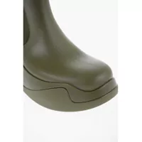 Botine Dama - Botine XOCOI Rubber Chelsea Boots With Heel 7Cm Green Femei (BM 14380341) - B-mall.ro
