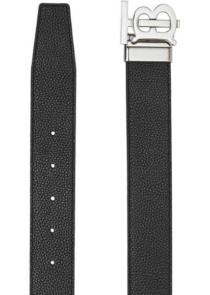 Curele Burberry Leather Belt BLACK/TAN/SILVER Barbati (BM 14382189) 2