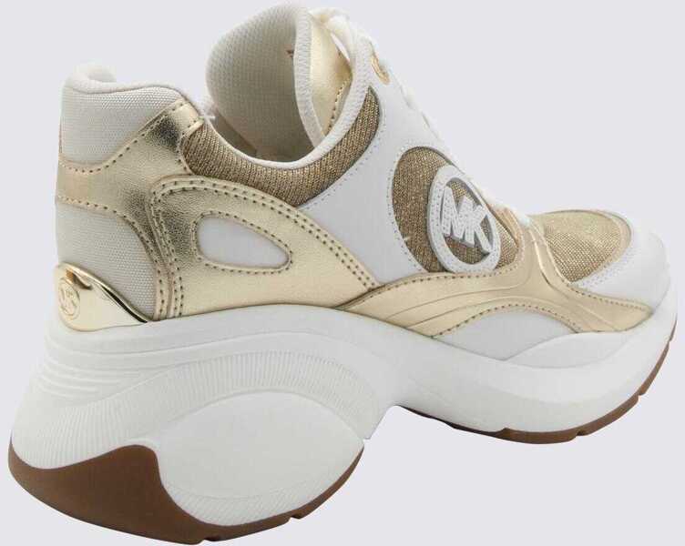Sneakers Michael Kors MICHAEL KORS PALE GOLD LEATHER ZUMA SNEAKERS PALE GOLD Femei (BM 14382793) 2