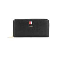 Portofele Black Wallet With Front Logo Detail In Leather Woman Femei