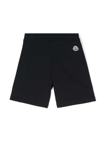 Pantaloni de trening Moncler Cotton fleece shorts Blue Baieti (BM 14392719) 2