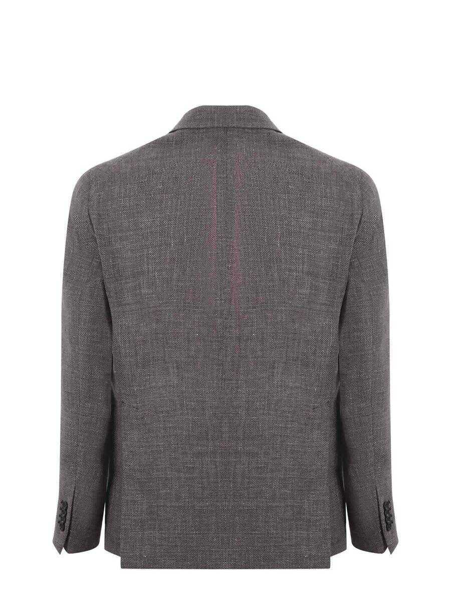 Geci Tagliatore Tagliatore  Jacket TORTORA SCURO Barbati (BM 14394534) 3