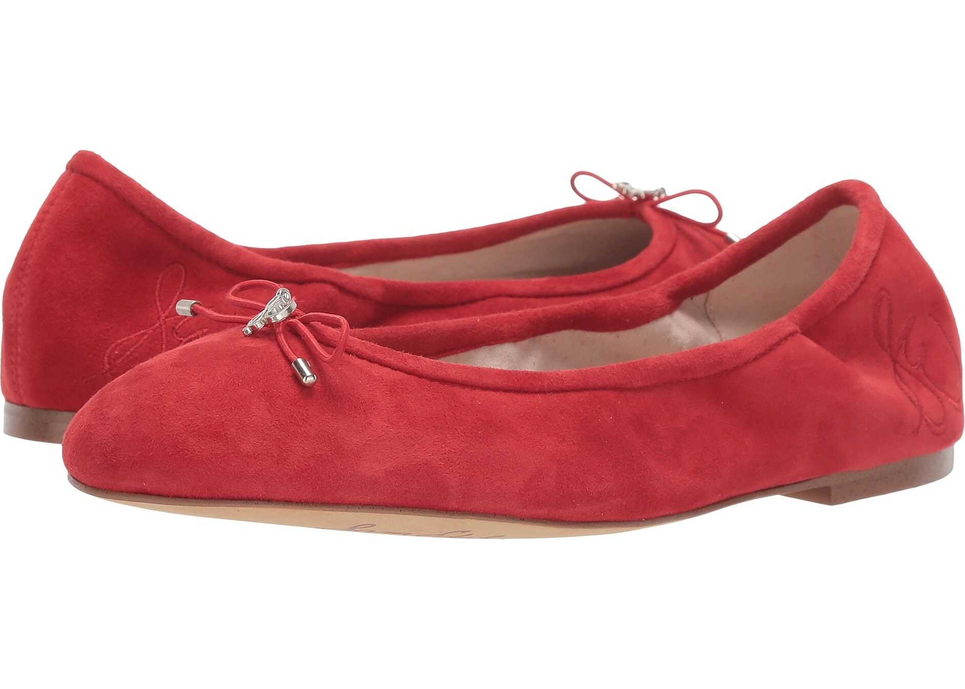 Sam Edelman Felicia Lipstick Red Suede Leather