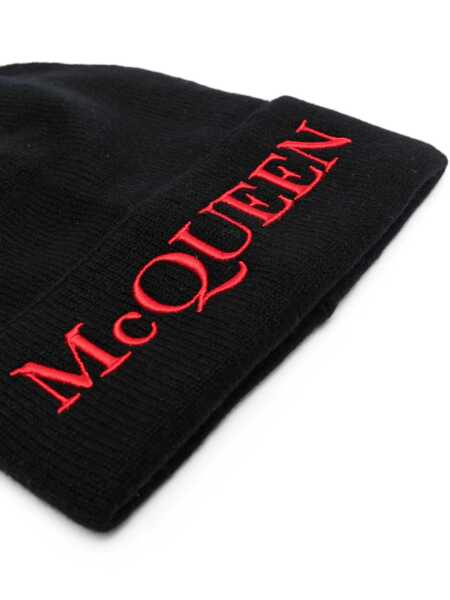 Caciuli Alexander McQueen Alexander McQueen Scarfs BLACKRED Barbati (BM 14405046) 2