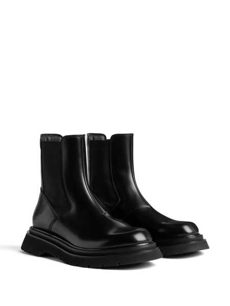 Bocanci DSQUARED2 DSQUARED2 Leather Chelsea Boots Black Barbati (BM 14406402) 2