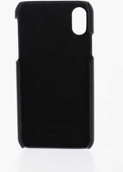 Huse mobil & tablete Dior Leather Iphone X/Xs Jadior Case With Metal Detail Black Femei (BM 14412642) 2
