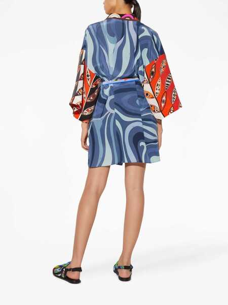 Geci PUCCI Pucci Printed Silk Night Gown BLUE Femei (BM 14416863) 3