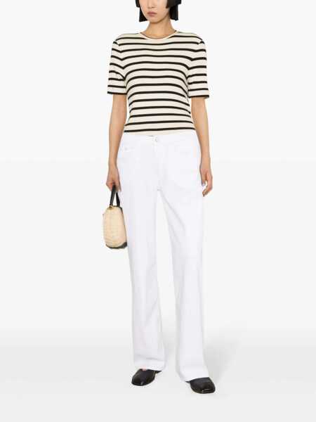 Blugi drepti Dondup White flared jeans White Femei (BM 14442477) 2