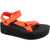 Teva W Flatform Universal Sandals Red