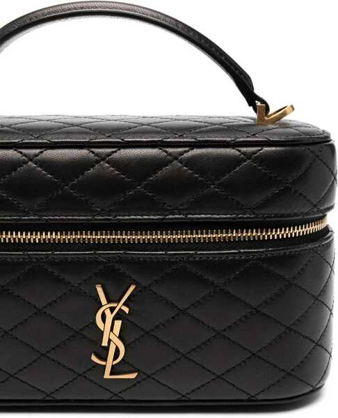 Genti de mana Saint Laurent Vanity Gaby leather Handbag BLACK Femei (BM 14445150) 4