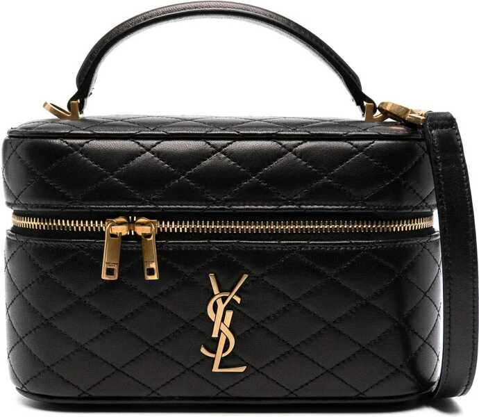 Genti de mana Saint Laurent Vanity Gaby leather Handbag BLACK Femei (BM 14445150) 1