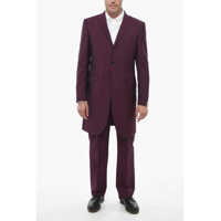 Sacouri Wool Blend Frock Suit With Nocth Lacel Barbati