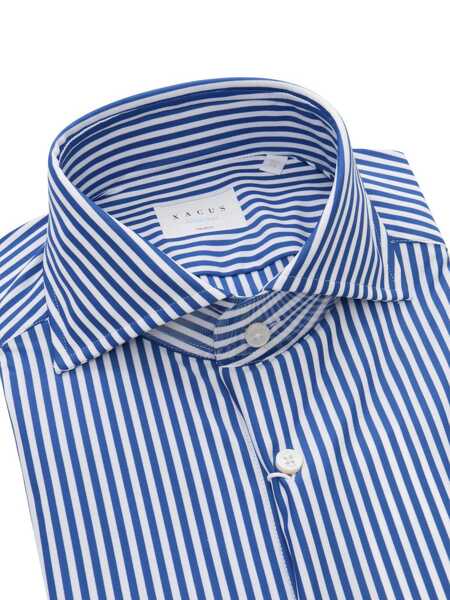 Camasi casual XACUS Blue striped shirt Blue Barbati (BM 14454426) 2