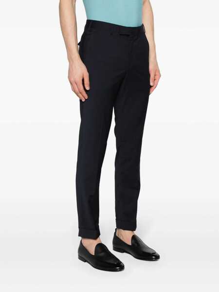 Pantaloni eleganti PT TORINO Pt Torino Wool Blend Trousers BLUE Barbati (BM 14479874) 3