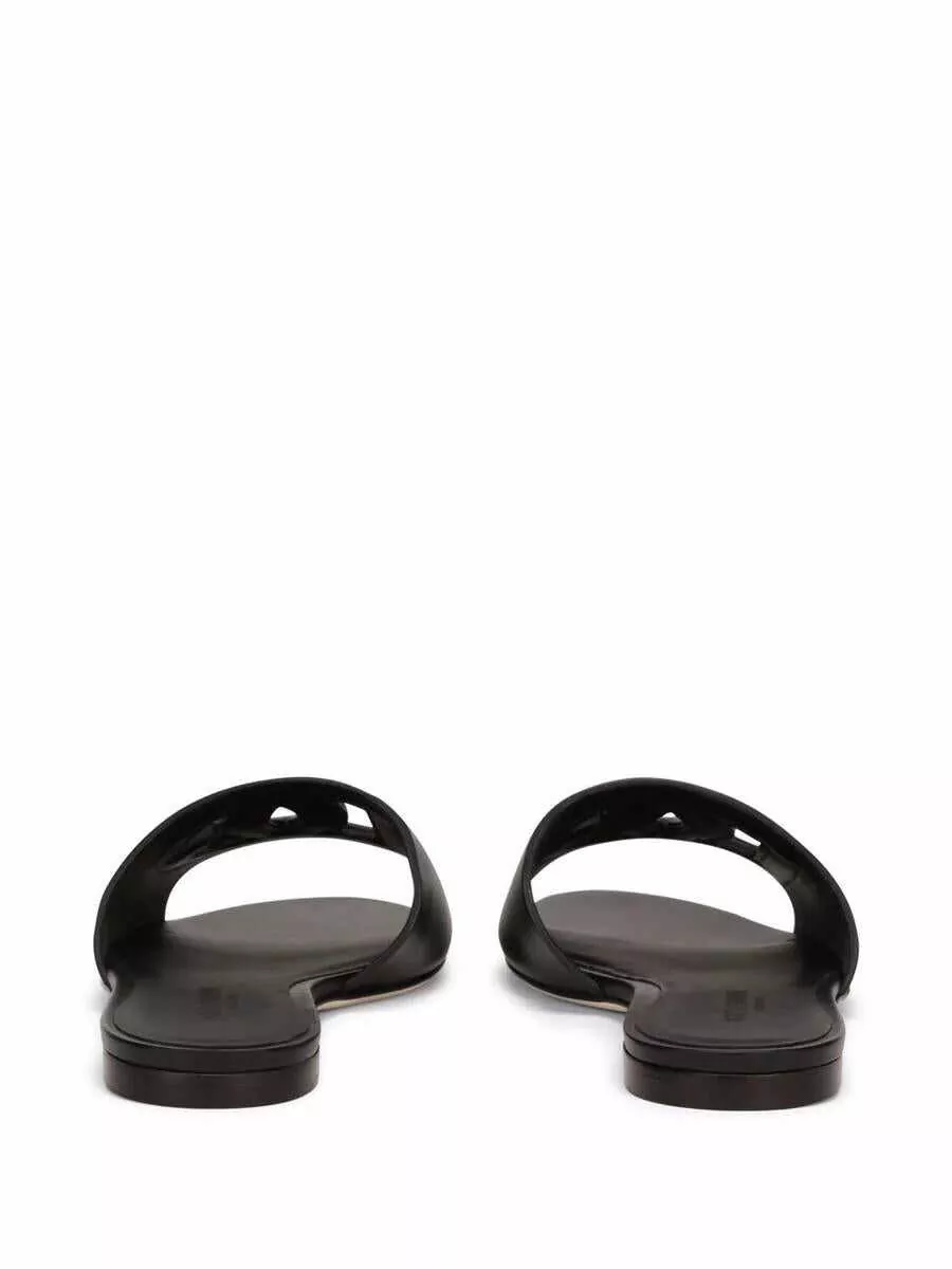Sandale Dolce & Gabbana Dolce & Gabbana Dg Millennials Slide Sandals With Logo Black Femei (BM 14487875) 3
