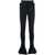 MUGLER Elasticated Flared Pants With Cut Out Detail Black