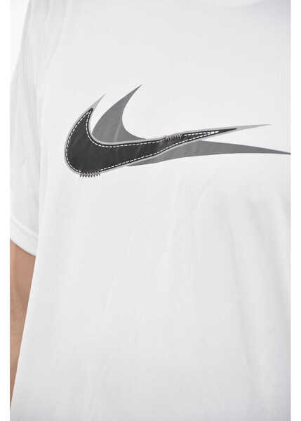 Tricouri Nike Swim Logoed Stacked Swoosh T-Shirt White Barbati (BM 14497481) 3