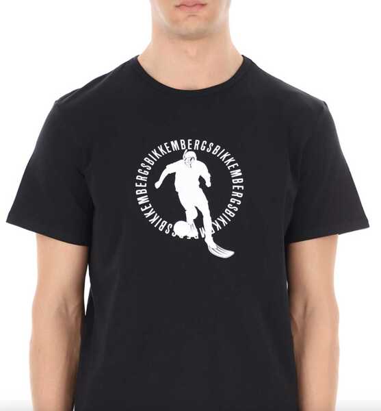 Tricouri Bikkembergs Tricou Negru Black Barbati (BM 14502608) 2