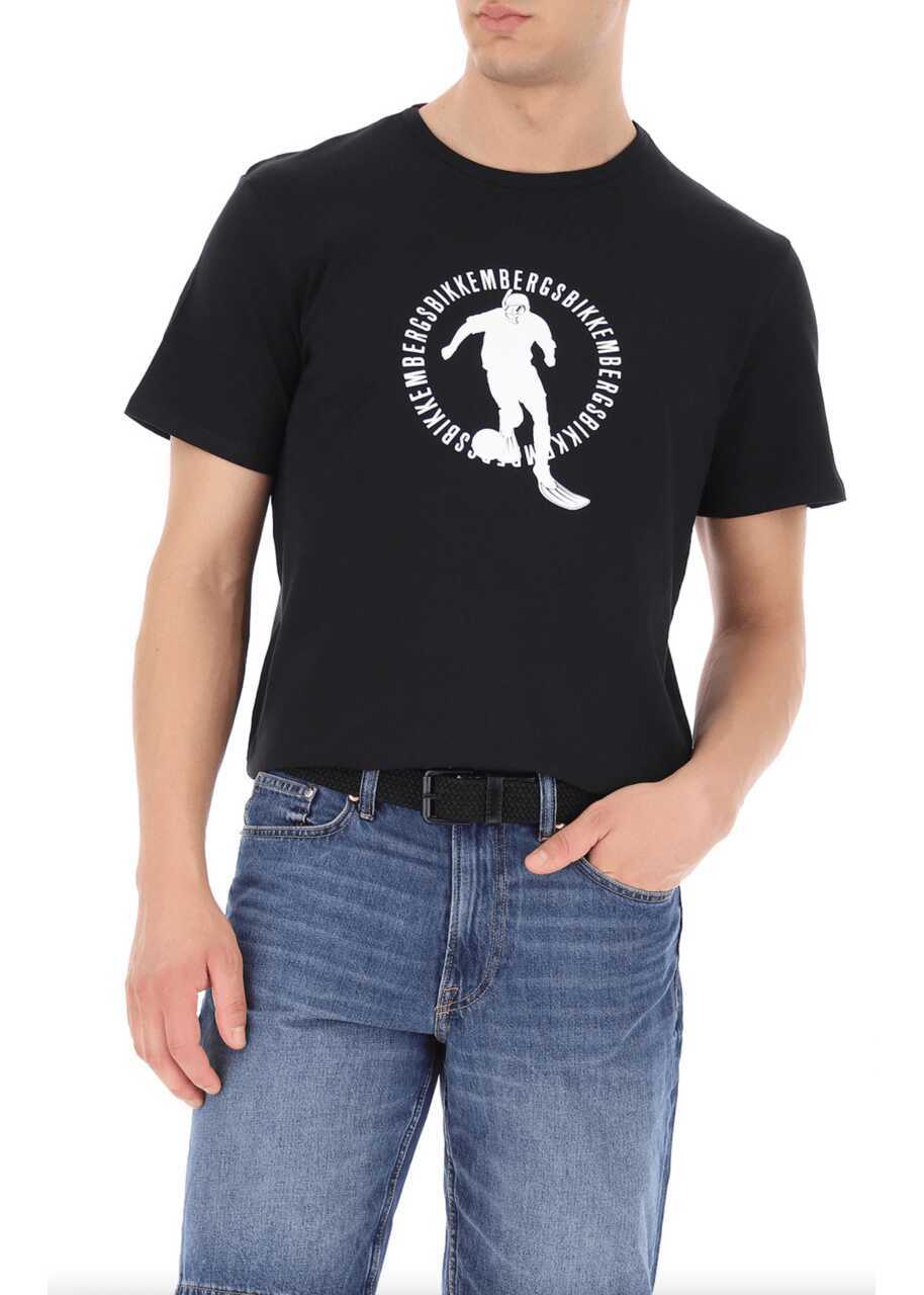 Tricouri Bikkembergs Tricou Negru Black Barbati (BM 14502608) 5