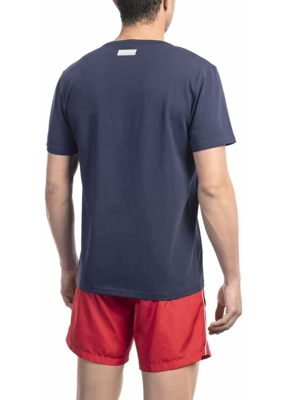 Tricouri Bikkembergs Tricou Bleumarin Navy Barbati (BM 14502611) 2