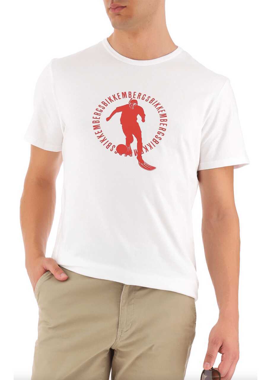 Tricouri Bikkembergs Tricou Alb White Barbati (BM 14502614) 5