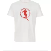Tricouri Bikkembergs Tricou Alb