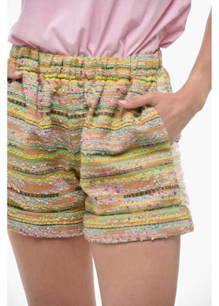Pantaloni scurti OBLO UNIQUE Cduffed Hem Multicolor Shorts Multicolor Femei (BM 14502866) 3