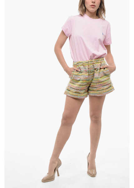 Pantaloni scurti OBLO UNIQUE Cduffed Hem Multicolor Shorts Multicolor Femei (BM 14502866) 4