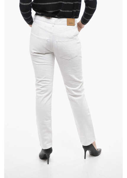 Blugi skinny Isabel Marant Low Rise Vikira Slim Fit Denims 16Cm White Femei (BM 14503028) 2