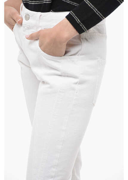 Blugi skinny Isabel Marant Low Rise Vikira Slim Fit Denims 16Cm White Femei (BM 14503028) 3