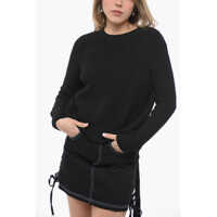 Pulovere Tweed Viscose Blend Bare Back Sweater Femei