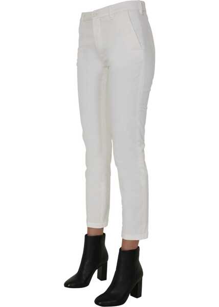 Pantaloni casual PENCE 1979 Pooly / S Trousers WHITE Femei (BM 14512820) 2