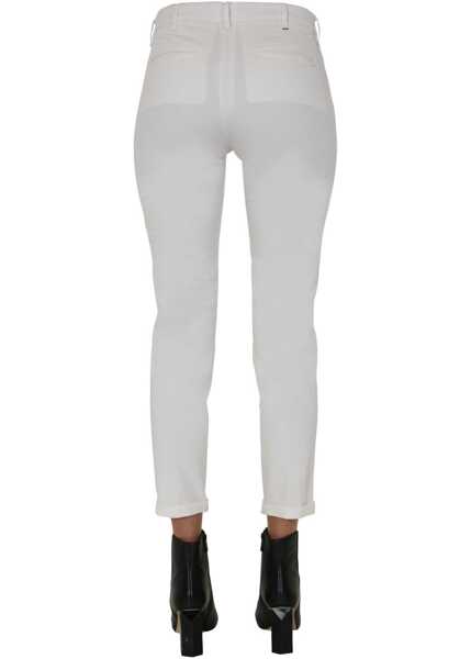 Pantaloni casual PENCE 1979 Pooly / S Trousers WHITE Femei (BM 14512820) 3